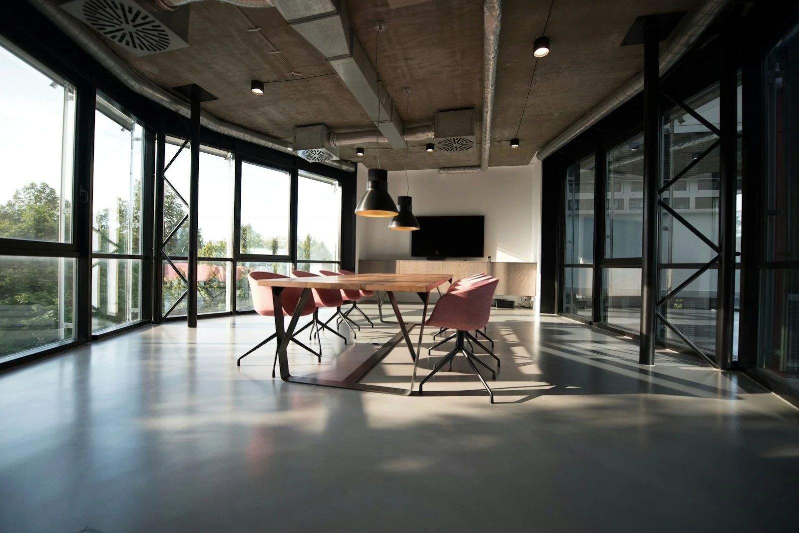 Bright modern office interior